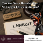 dissolved business liability in Ontario
