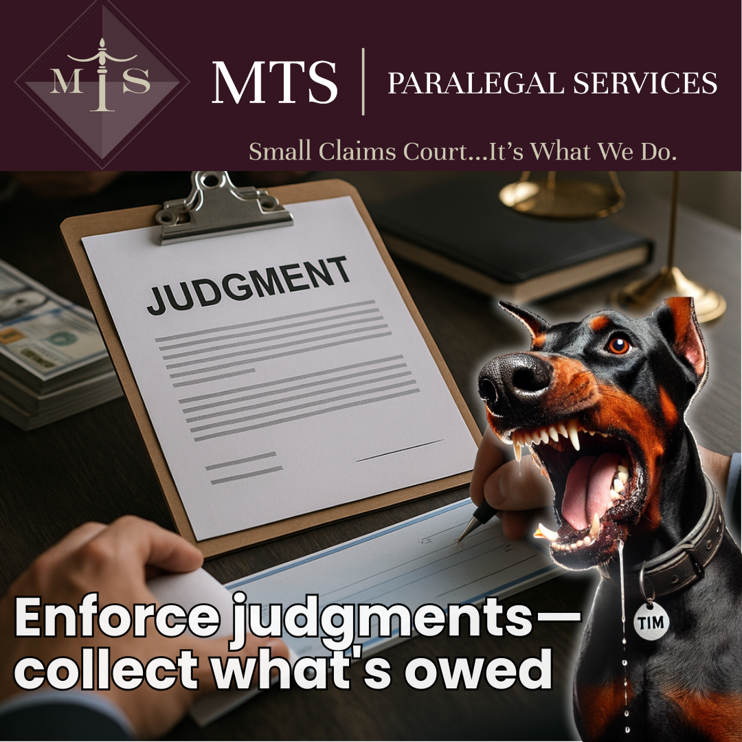 MTS Paralegal ServicesCollecting Money Owed: Enforcing Judgments in