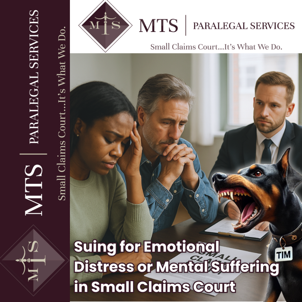 sue for mental suffering Ontario