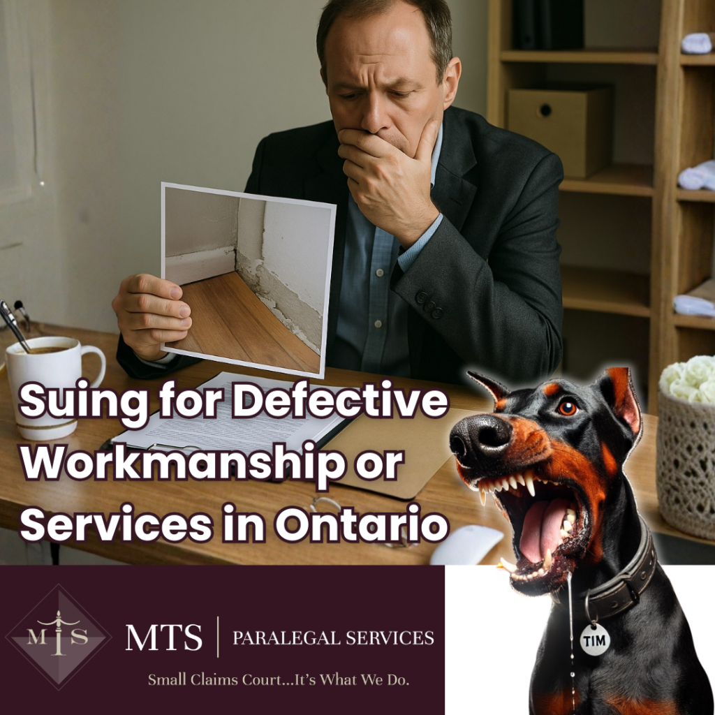 defective workmanship Ontario