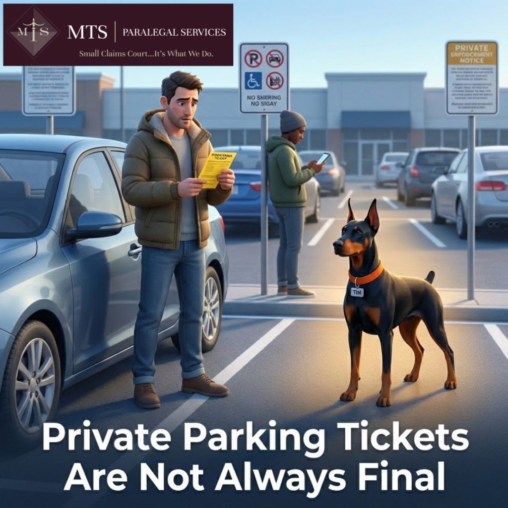 Contract law parking tickets